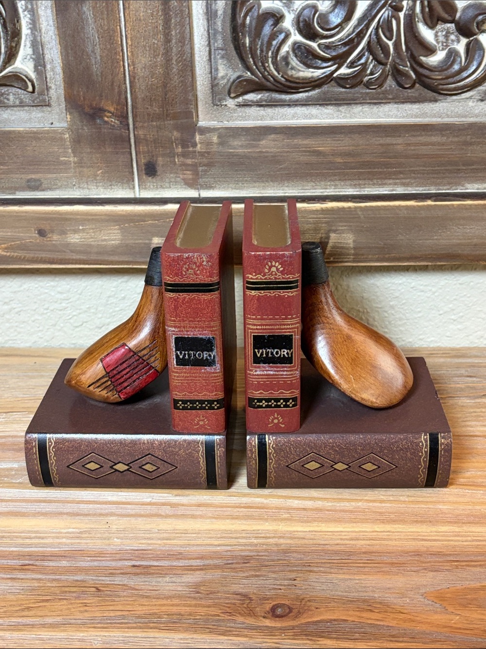 Vintage-Style Golf Club Driver Bookends